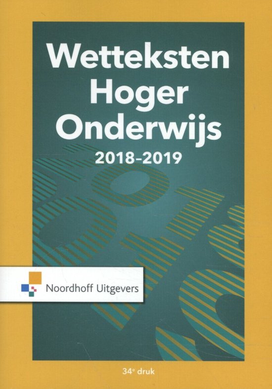 Wetteksten hoger onderwijs 2018-2019