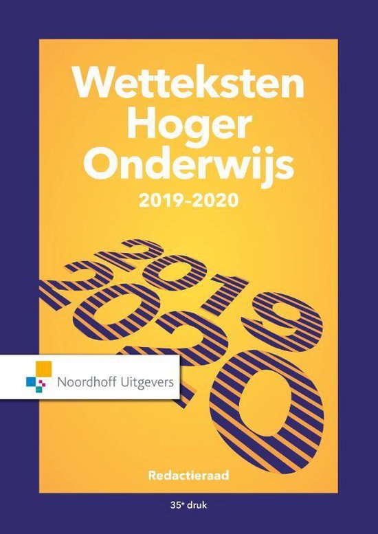 Wetteksten hoger onderwijs 2019-2020