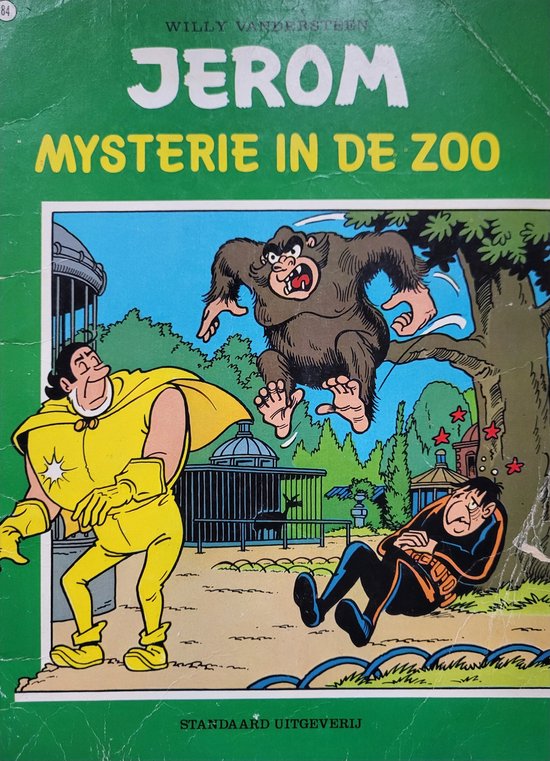 Jerom no 84 - Mysterie in de zoo (Willy Vandersteen, groene serie)