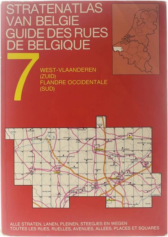 Stratenatlas van België - 7 - West-Vlaanderen (Zuid)