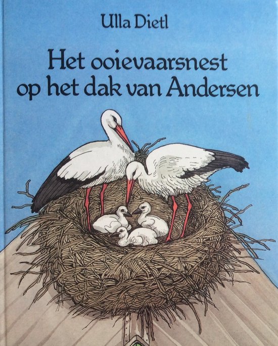 Het ooievaarsnest op het dak van Andersen