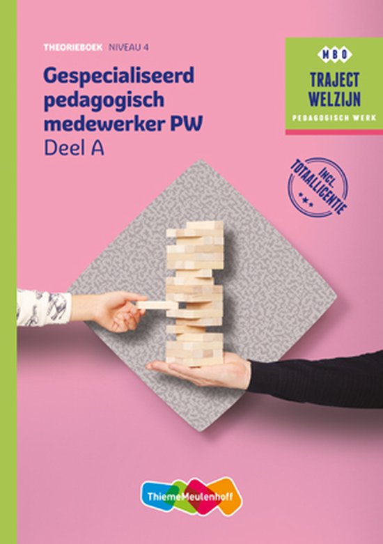 Traject Combipakket Gespecialiseerd pedagogisch medewerker PW niveau 4 boek en totaallicentie 1 jaar