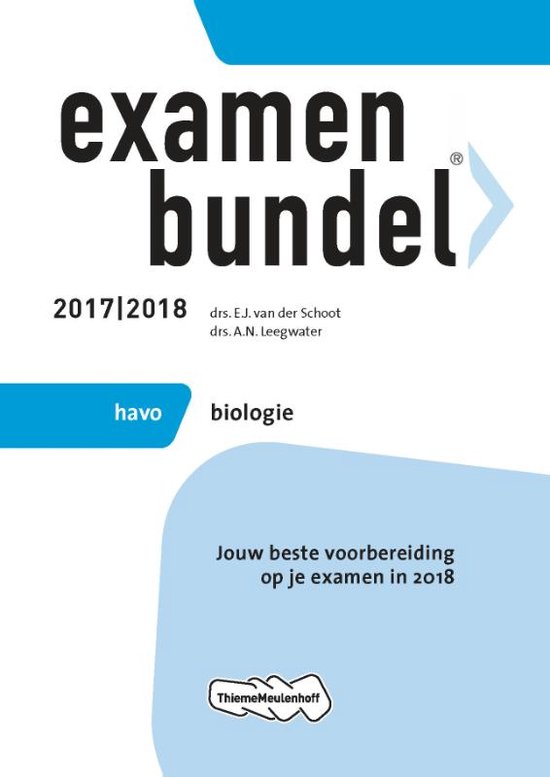 Examenbundel 2017/2018 havo Biologie