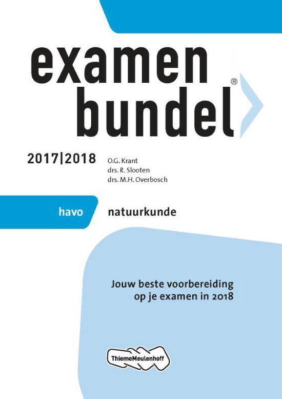 Examenbundel havo Natuurkunde 2017/2018