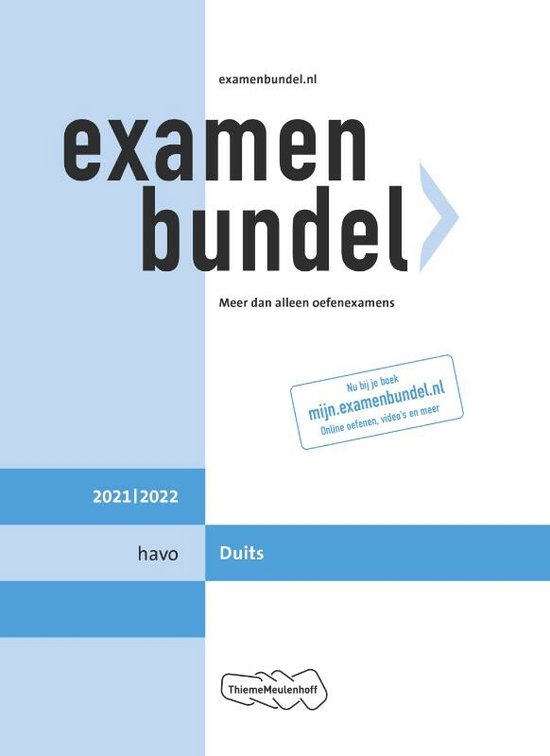 Examenbundel havo Duits 2021/2022