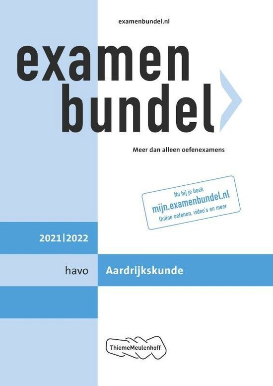 Examenbundel havo Aardrijkskunde 2021/2022