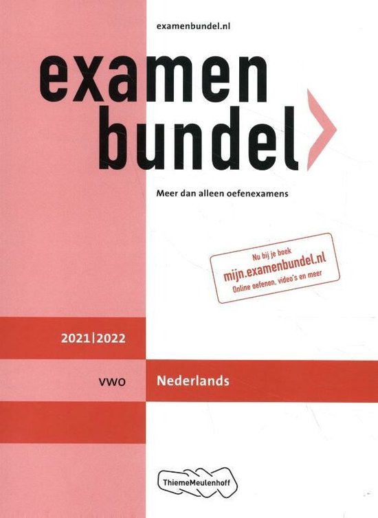 Examenbundel vwo Nederlands 2021/2022