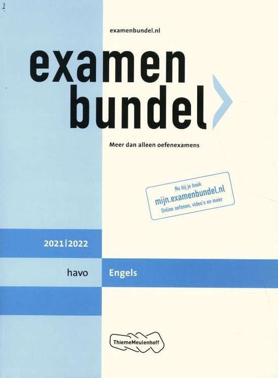 Examenbundel havo Engels 2021/2022