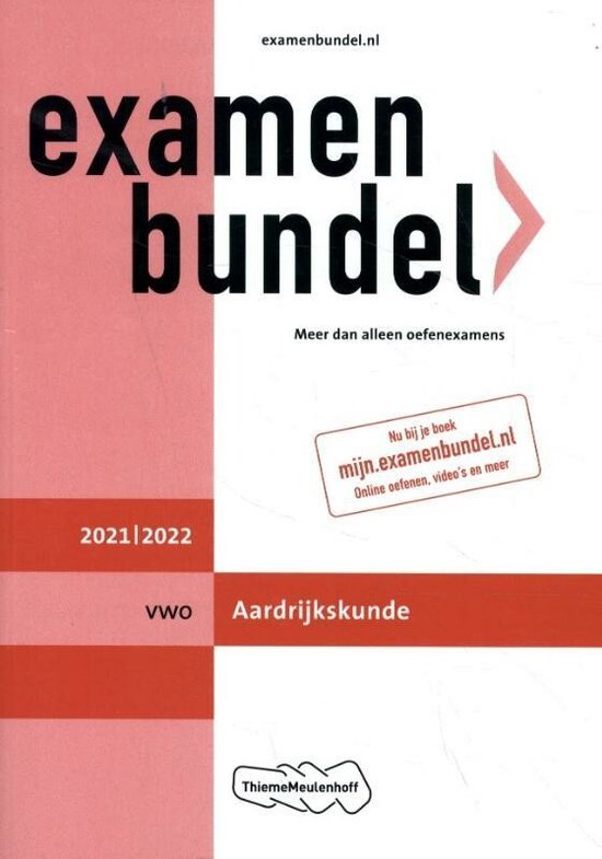 Examenbundel vwo Aardrijkskunde 2021/2022