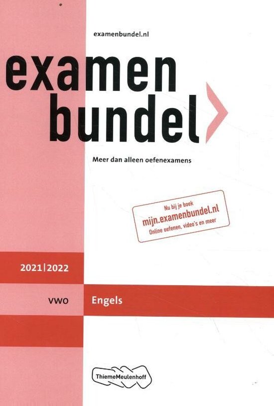 Examenbundel Engels vwo 2021/2022