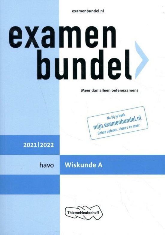 Examenbundel havo Wiskunde A 2021/2022