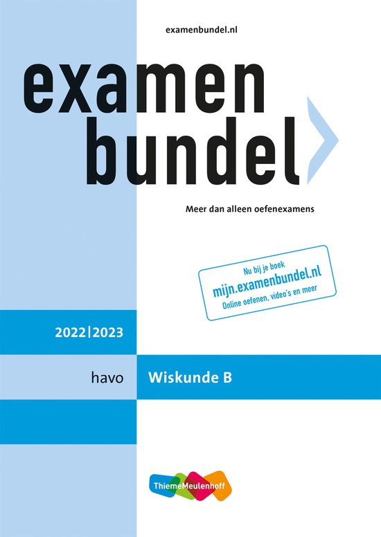 Examenbundel havo Wiskunde B 2022/2023