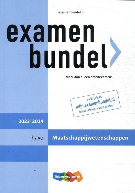 Examenbundel havo Maatschappijwetenschappen 2023/2024