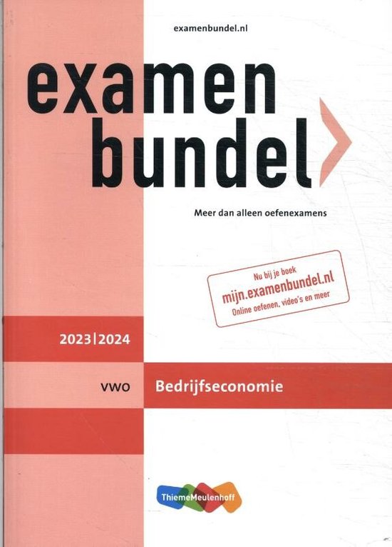 Examenbundel vwo Bedrijfseconomie 2023/2024