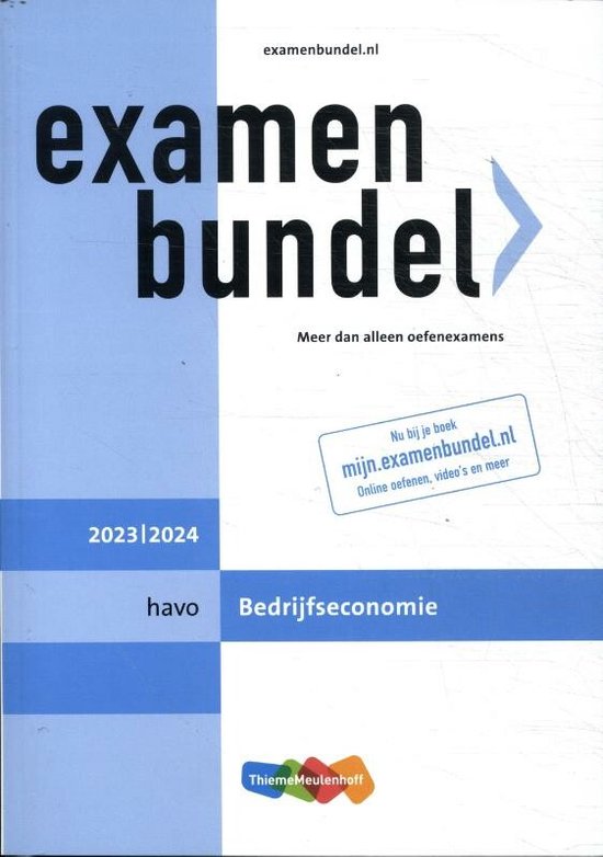 Examenbundel havo Bedrijfseconomie 2023/2024