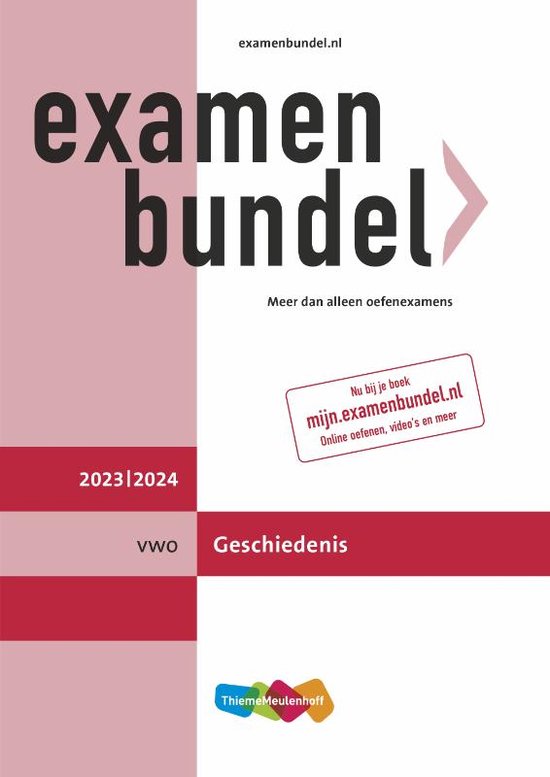 Examenbundel vwo Geschiedenis 2023/2024