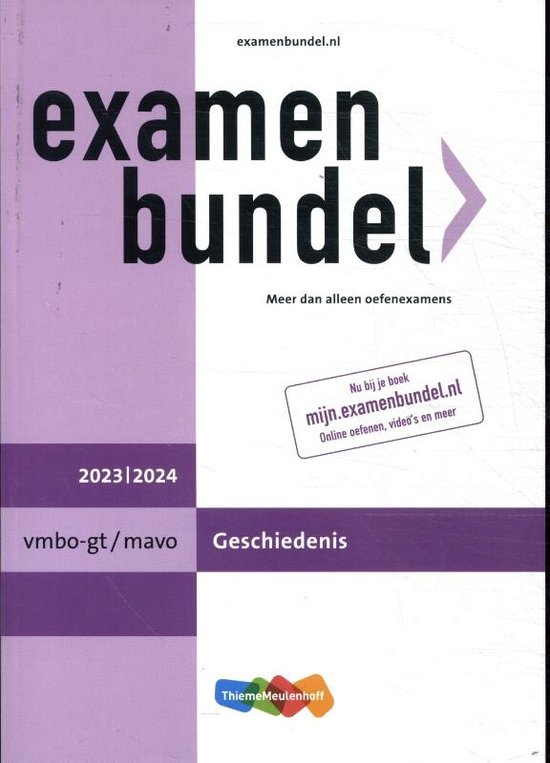 Examenbundel vmbo-gt/mavo Geschiedenis 2023/2024