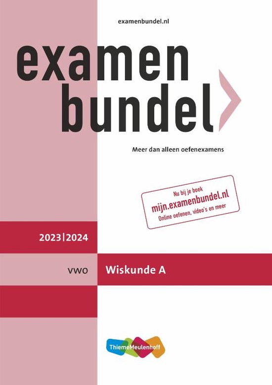 Examenbundel vwo Wiskunde A 2023/2024