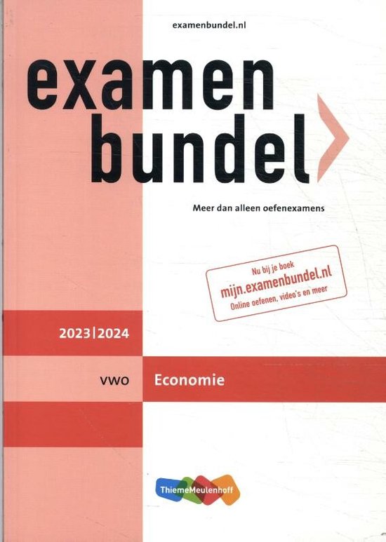 Examenbundel vwo Economie 2023/2024