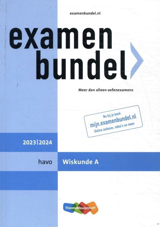 Examenbundel havo Wiskunde A 2023/2024