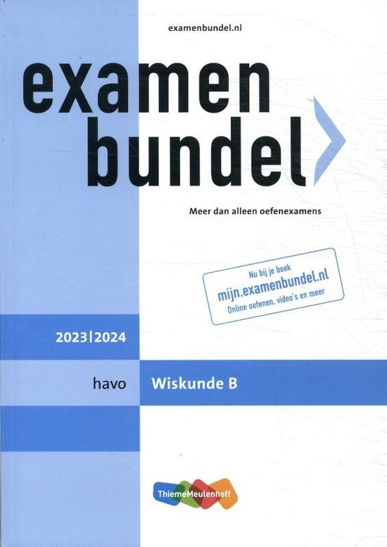 Examenbundel havo Wiskunde B 2023/2024