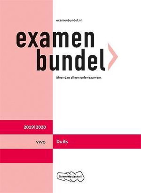 Examenbundel vwo Duits 2019/2020