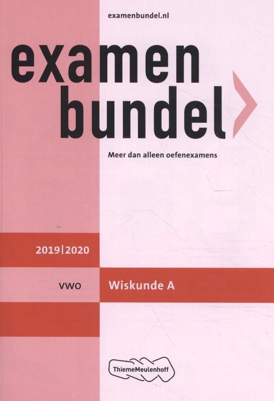 Examenbundel vwo Wiskunde A 2019/2020