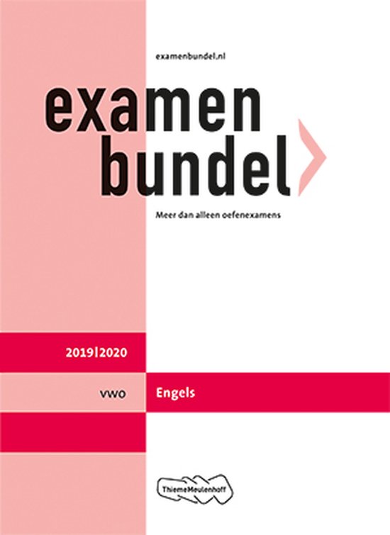 Examenbundel vwo Engels 2019/2020