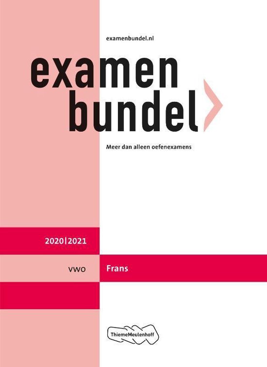 Examenbundel vwo Frans 2020/2021