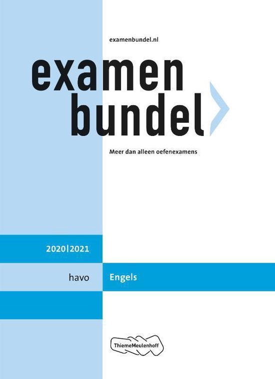 Examenbundel havo Engels 2020/2021