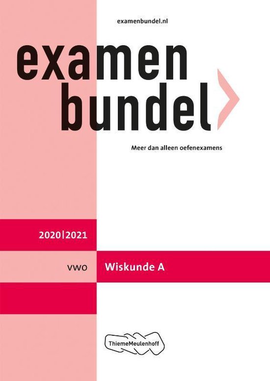 Examenbundel vwo Wiskunde A 2020/2021