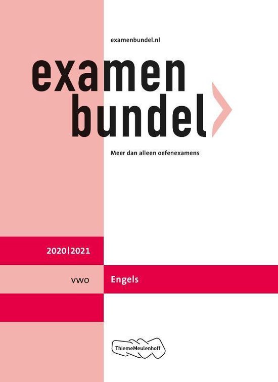 Examenbundel vwo Engels 2020/2021