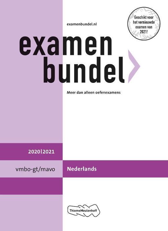 Examenbundel vmbo-gt/mavo Nederlands 2020/2021