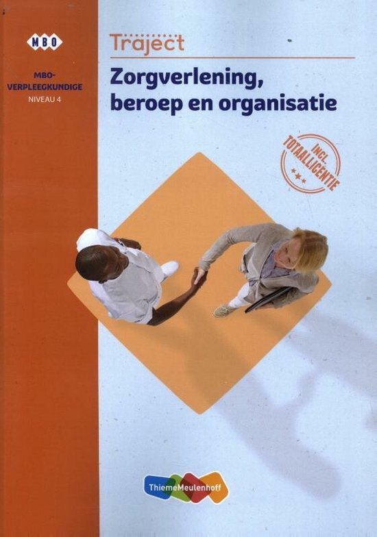 Traject Combipakket Zorgverlening, beroep en organisatie niv 4 boek en totaallicentie 1 jaar