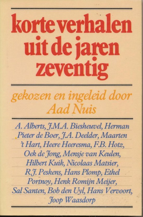 Korte verhalen uit de jaren 70