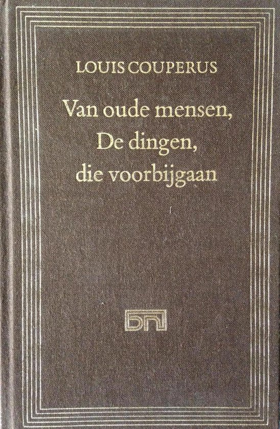 Van oude mensen dingen die voorbygaan