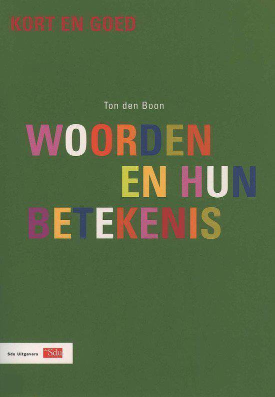 Woorden en hun betekenis