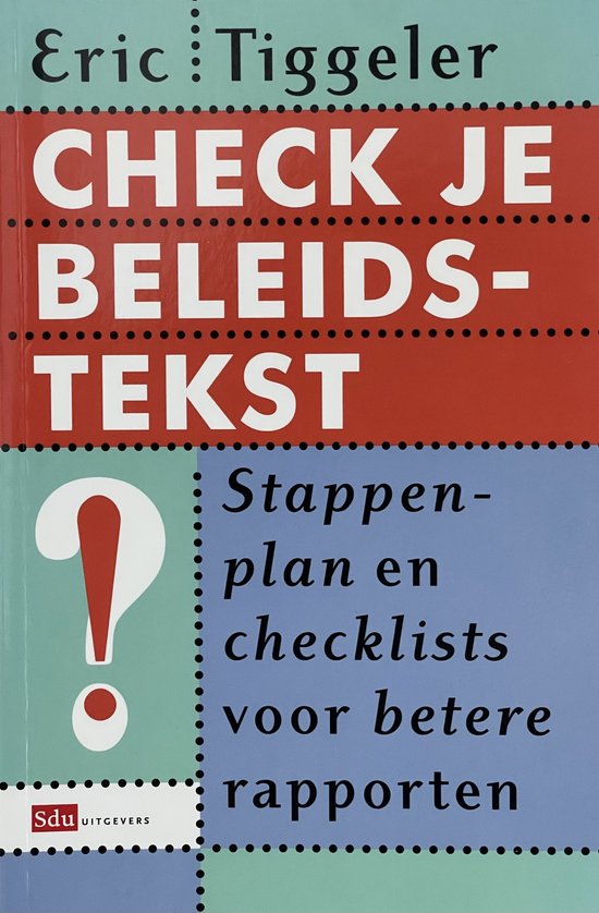 Check je beleidstekst