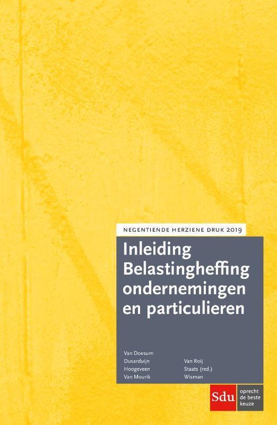 Inleiding belastingheffing ondernemingen en particulieren