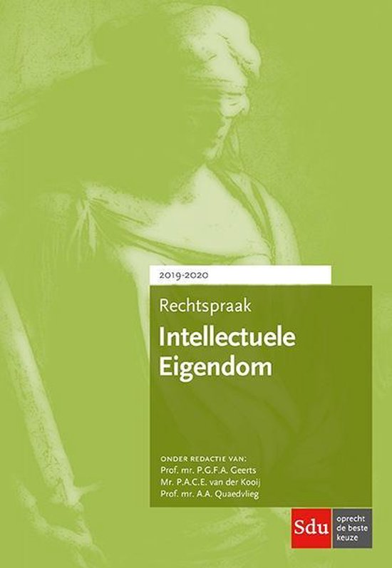 Rechtspraakreeks  -  Rechtspraak Intellectuele Eigendom 2019-2020