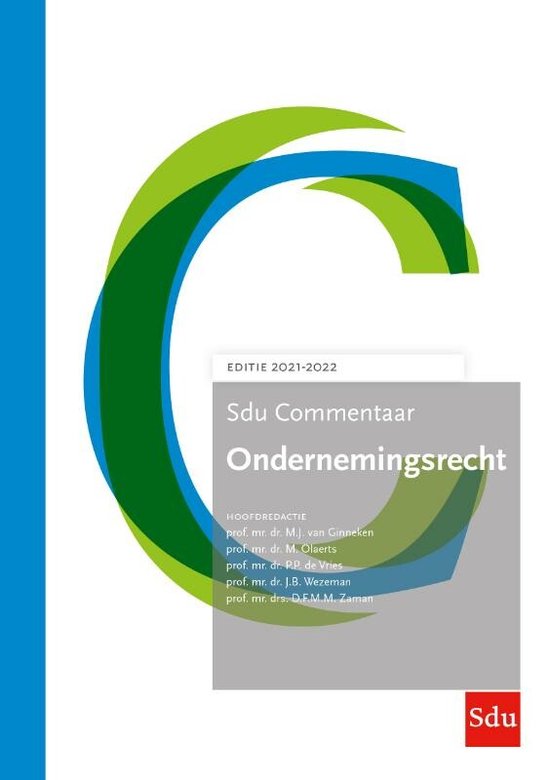 SDU Commentaar - Sdu Commentaar Ondernemingsrecht