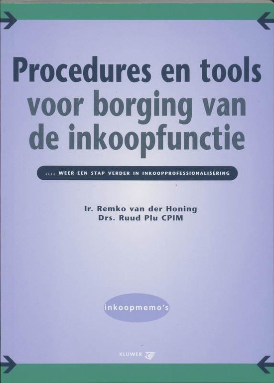 Procedures En Tools Borging Inkoopfuncti