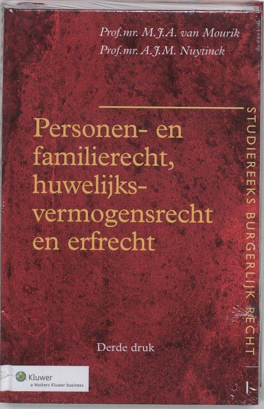 Personen- en familierecht, huwelijksvermogensrecht en erfrecht