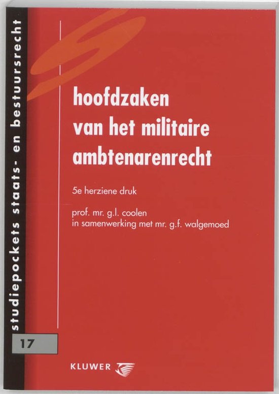 Hoofdzaken van het militaire ambtenarenrecht