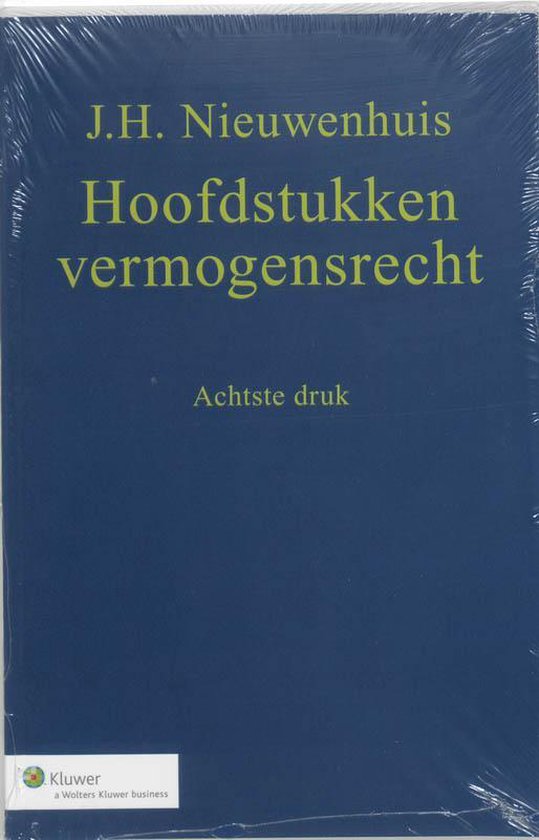 Hoofdstukken vermogensrecht