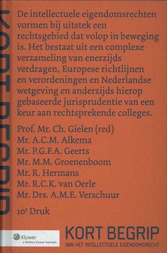 Kort begrip van het intellectuele eigendomsrecht