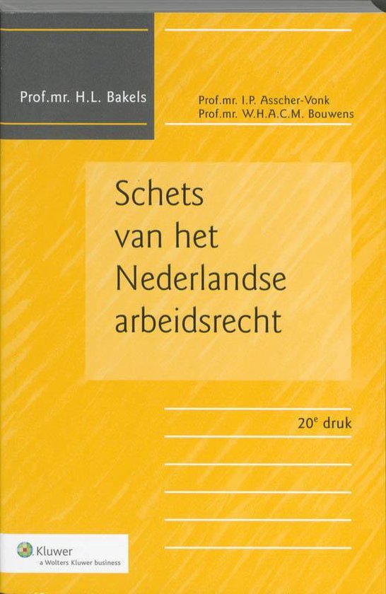 Schets van het Nederlandse arbeidsrecht