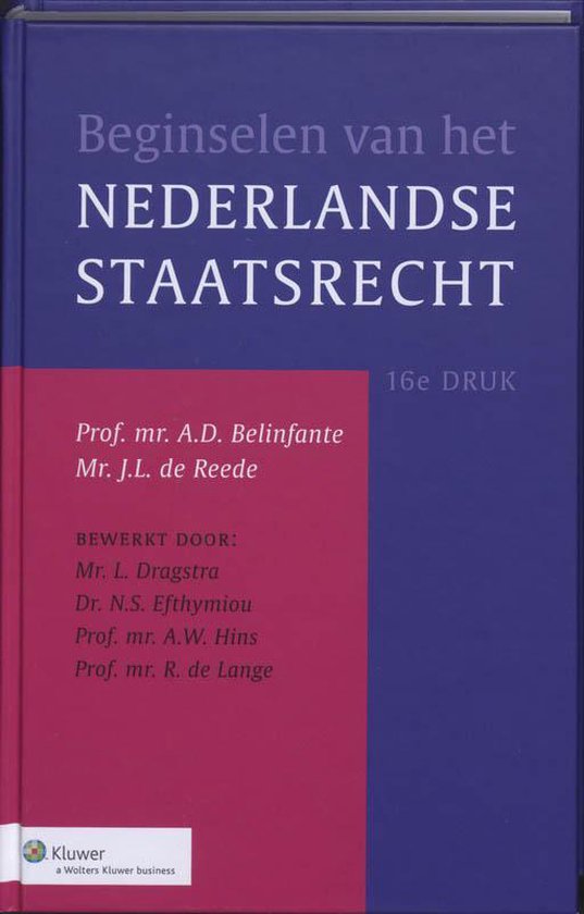 Beginselen van het Nederlands staatsrecht