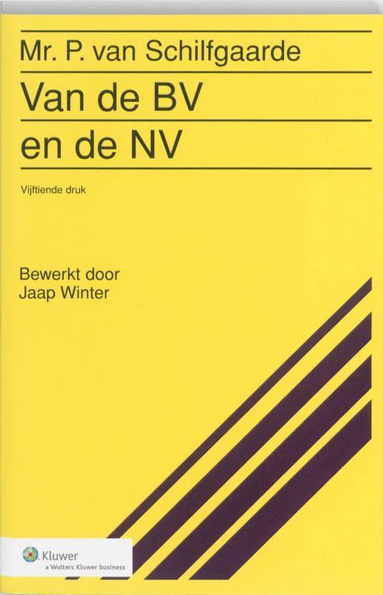 Van de BV en de NV