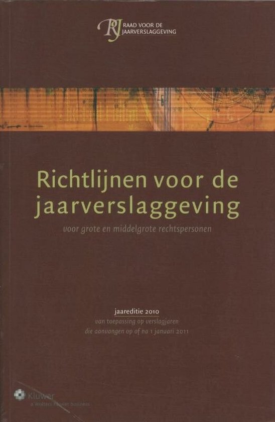 Richtlijnen voor de jaarverslaggeving